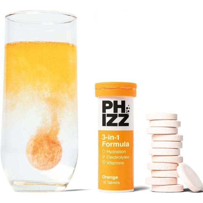 Phizz - Multivitamin Hydration Tablets 2-in-1, Orange, 10 Tablets