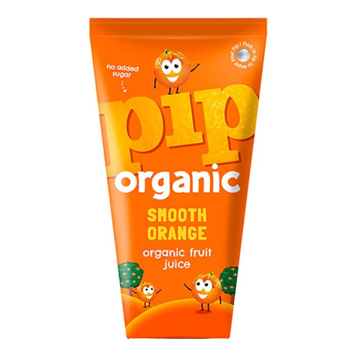 Pip Organic - Smooth Orange Juice Carton, 180ml  Pack of 24