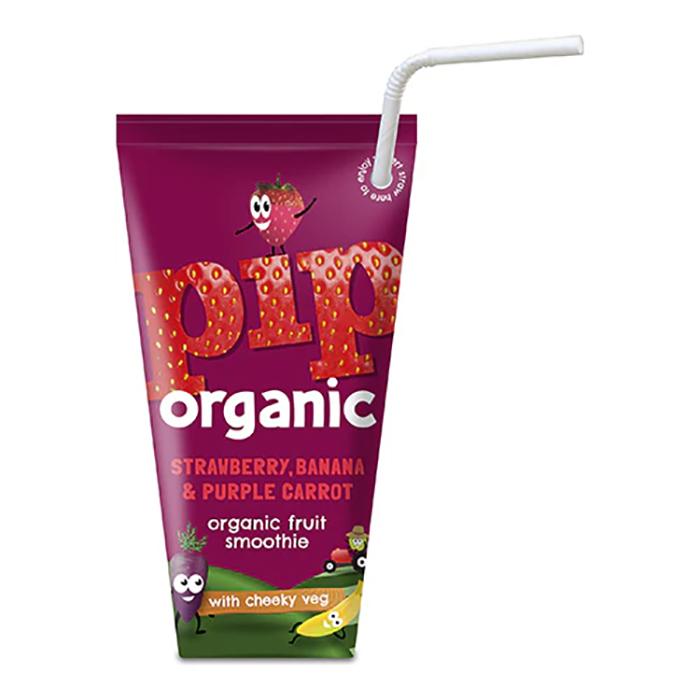 Pip Organic - Strawberry, Banana & Purple Carrot Smoothie, 180ml - Pack of 24