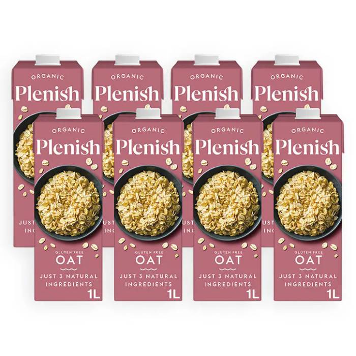 Plenish - Organic Gluten Free Oat Mlk, 1L  Pack of 8