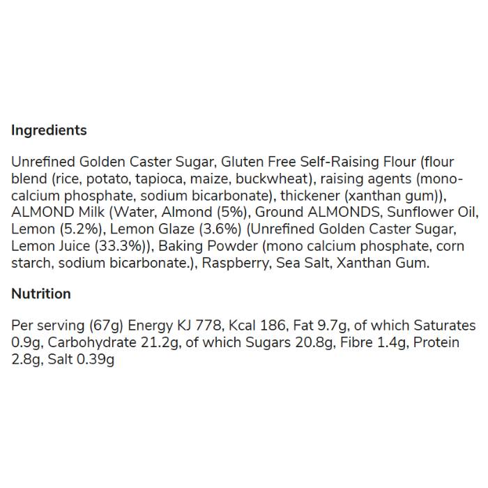 Positive Bakes - Lemon Drizzle Loaf, 400g - Back