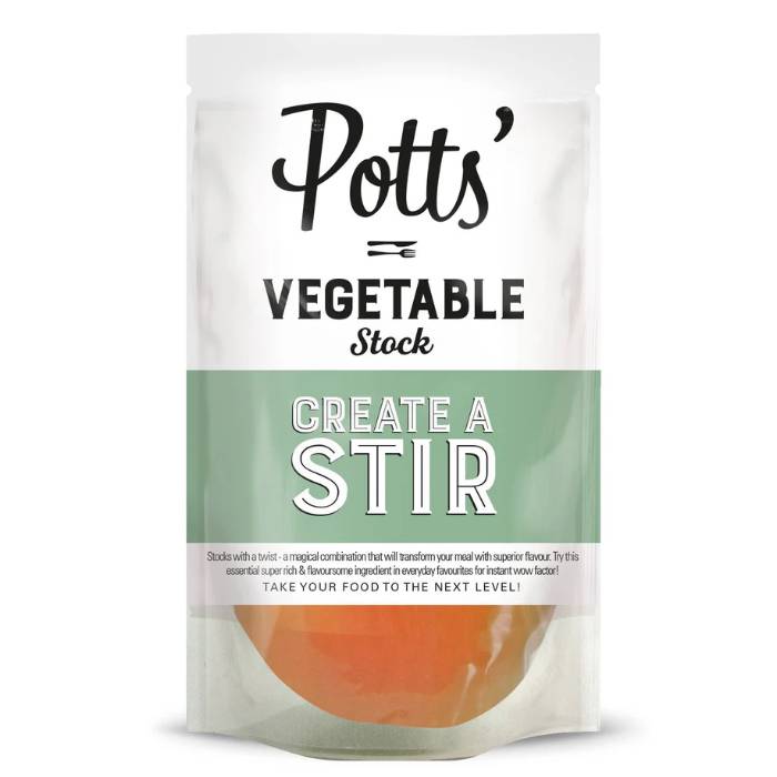 Potts - Vegetable Stock 100% Recyclable Can,400g