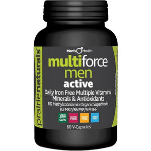 Prairie - Prairie Naturals Multiforce Mens Daily Multiple Vitamins, 60 Capsules