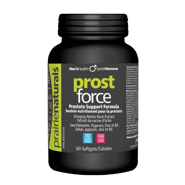 Prairie - Prairie Naturals Prost Force Prostate Support Formula, 60 Softgels