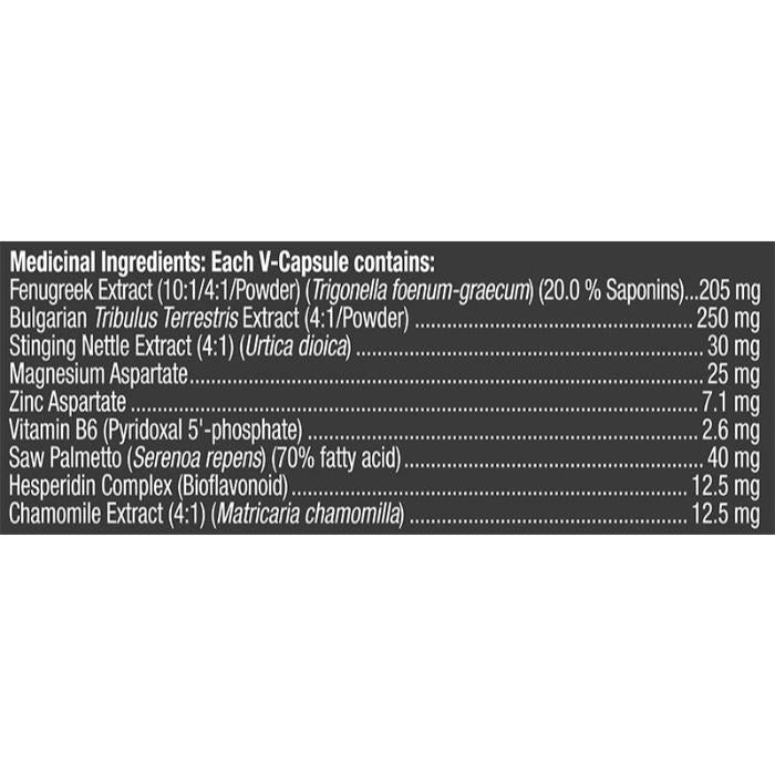 Prairie Naturals - Test Force Support Testosterone Production, 60 Capsules - back