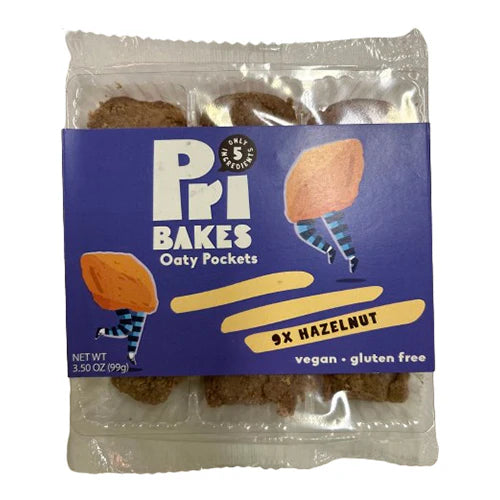 Pri Bakes - Oaty Pockets - Hazelnut, 9 Pieces - Pack of 20