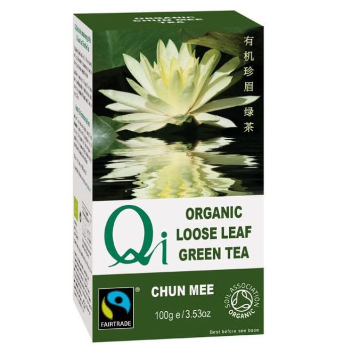 Qi Teas - Chun Mee Loose Tea Organic, 100g  Pack of 6