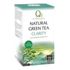 Qi Teas - Organic Clarity Tea, 20 Bags | Pack of 6