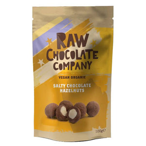 Raw Chocolate Company - Salty Chocolate Hazelnuts, 100g