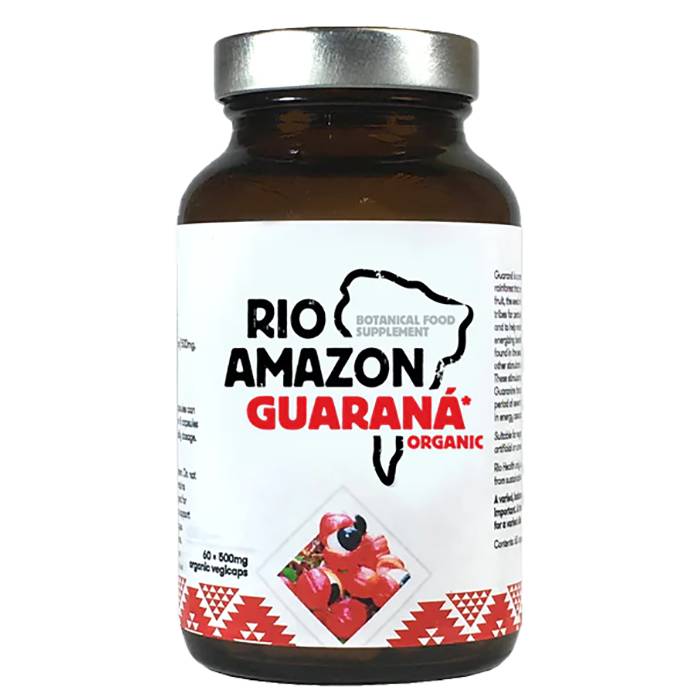 Rio Health - Rio Amazon GoGo Guarana 100% Natural Energiser 500mg, 60 Capsules