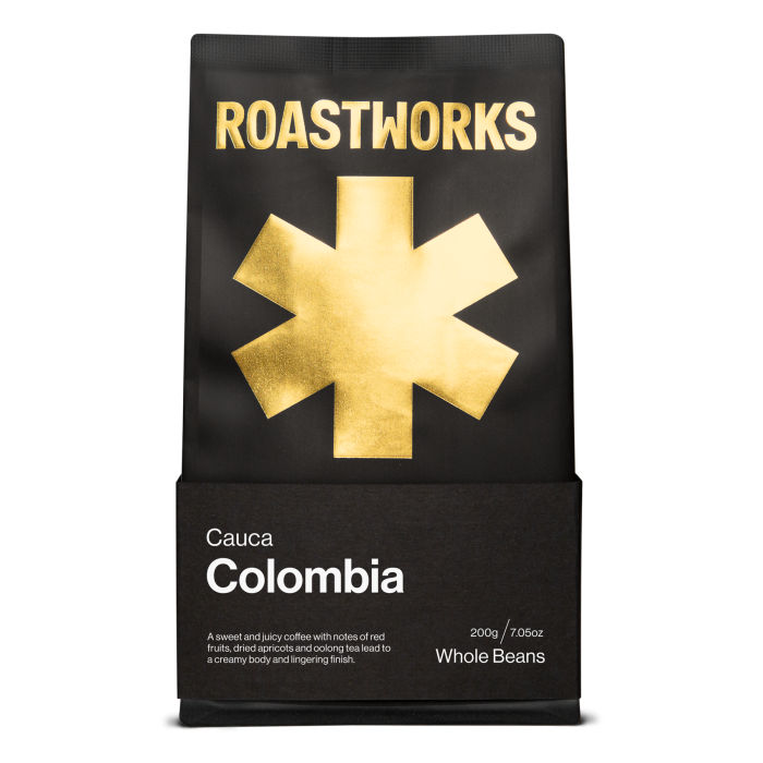 Roastworks - Colombia Cauca Whole Beans, 200g
