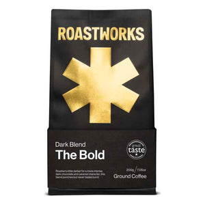 Roastworks - The Bold Dark Blend Pre Ground, 200g