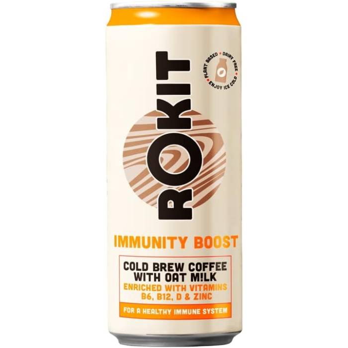 Rokit - Immunity Boost Cold Brew Coffee & Oat Milk, 250ml  Pack of 12