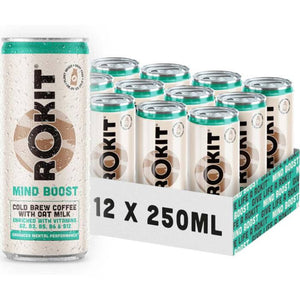 Rokit - Mind Boost Cold Brew Coffee & Oat Milk, 250ml | Pack of 12