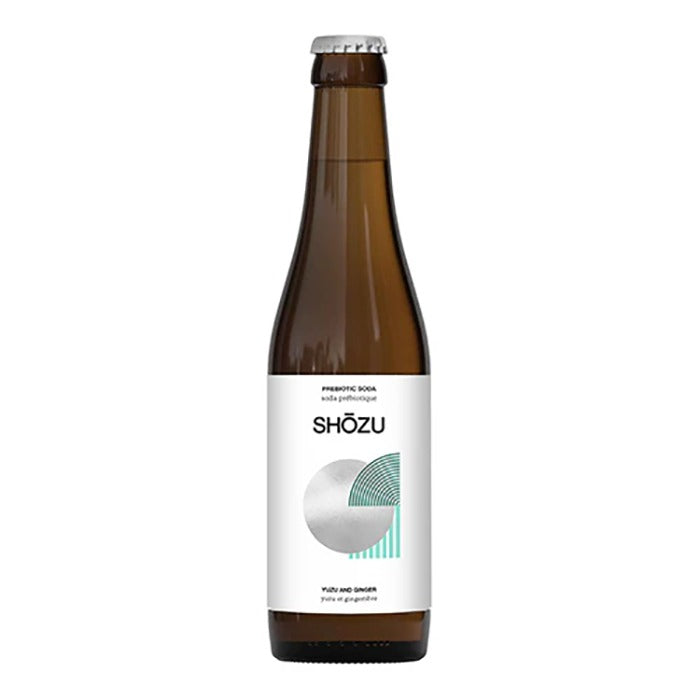 SHOZU (Terranamdo) - Yuzu & Ginger Sparkling Prebiotic, 330ml - Pack of 12