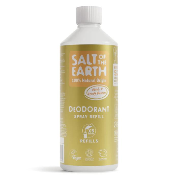 Salt Of The Earth - Natural Deodorant Spray Refills Neroli & Orange, 500ml