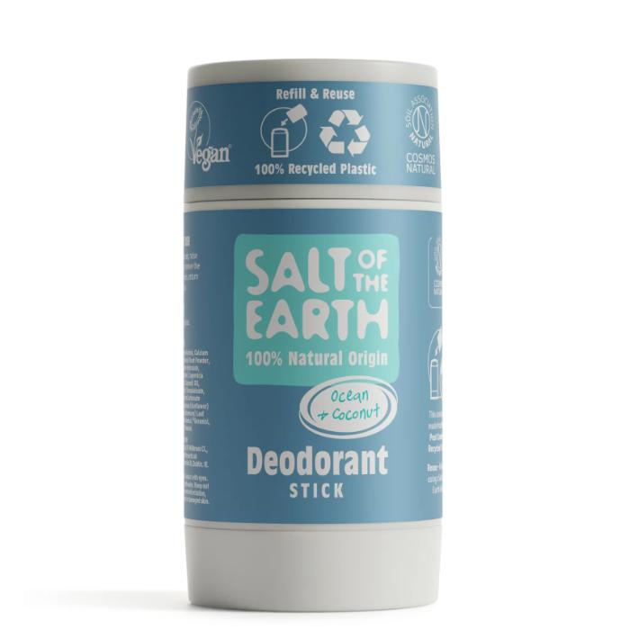 Salt Of The Earth - Refillable Natural Deodorant Stick Ocean Coconut, 84g