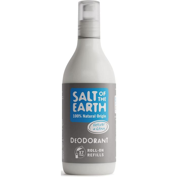 Salt Of The Earth - Roll-on Refill Deodorant Vetiver & Citrus, 525ml