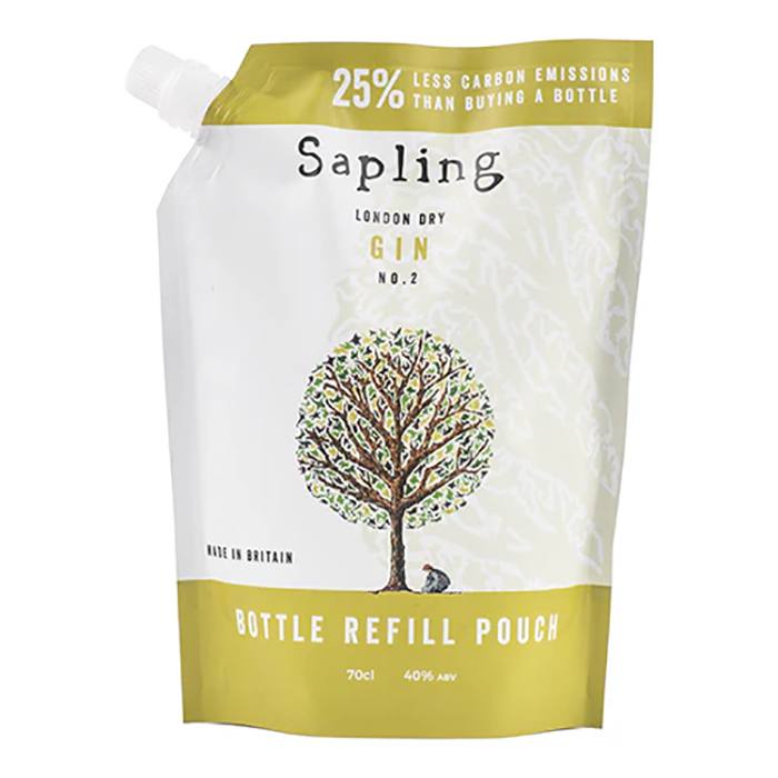 Sapling Spirits - Refill Pouch Sapling Gin, 70cl - Pack of 6