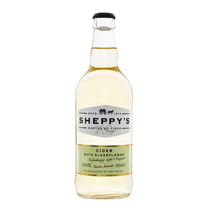 Sheppy's - Cider with Elderflower, 500ml  Pack of 12