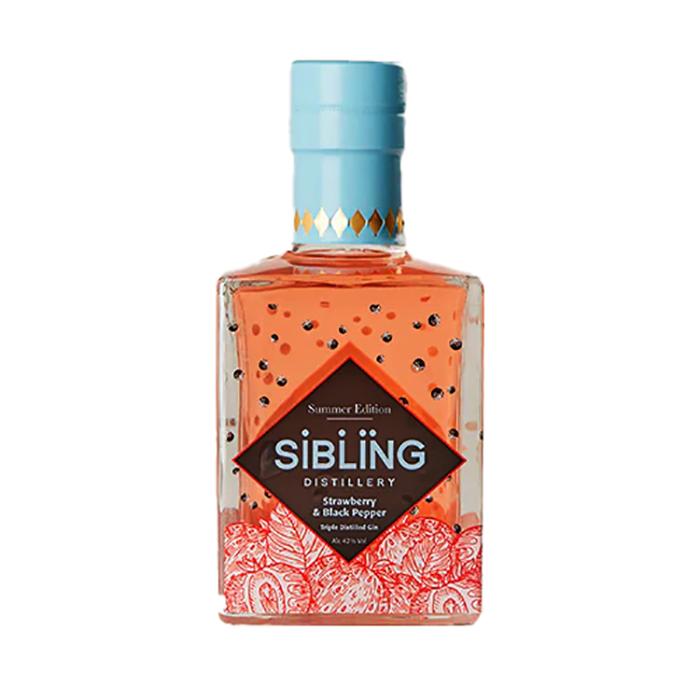 Sibling Distillery - Summer Strawberry & Black Pepper Gin, 35cl - Pack of 6