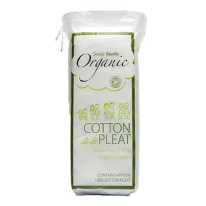 Simply Gentle - Simply Gentle Cotton Pleats Organic, 100 Units