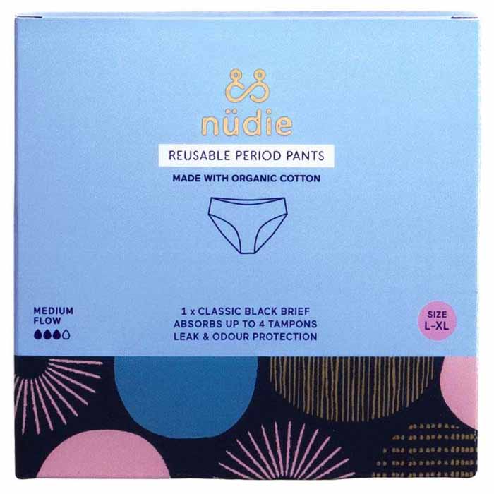 &Sisters - Organic Cotton Nudie Period Pants Tampon Absorbency, 1 Unit, L-XL 4