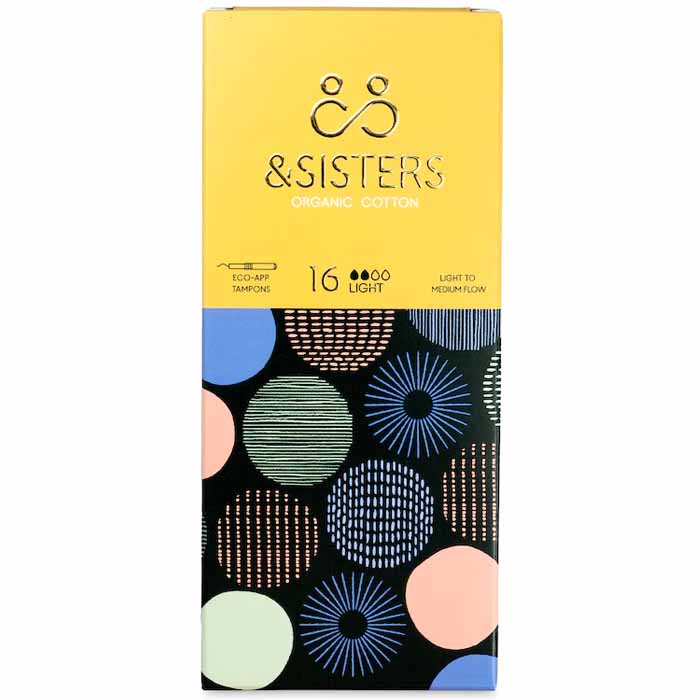 &Sisters - Plastic Free Bleach Eco Applicator Tampons, 16 Pack