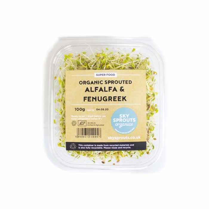 Sky Sprouts - Organic Alfalfa and Fenugreek Sprouts, 100g