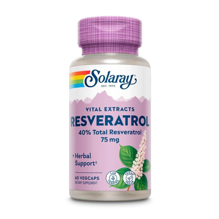 Solaray - Resveratrol 75mg, 60 Veg Capules