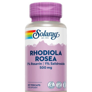 Solaray - Rhodiola Rosea 500mg, 60 Veg Capules