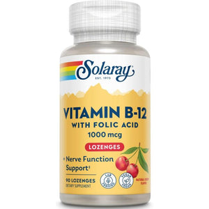 Solaray - Vitamin B12 1000mcg, 90 Lozenges