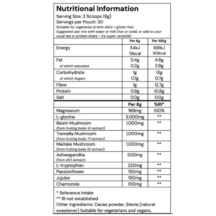 Spacegoods - Astro Dust - Chocolate, 240g - Back