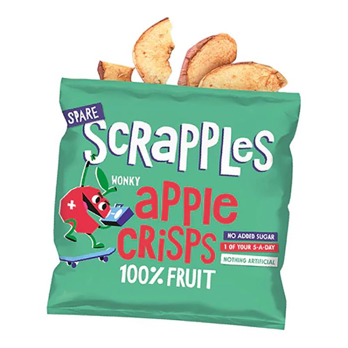 Spare Snacks - Plain Apple Kids Fruit Crisps, 12g - Pack of 30