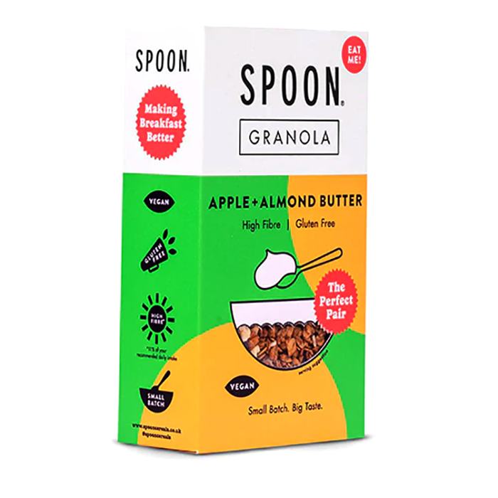 Spoon Cereals - Apple and Almond Butter Granola, 400g - Pack of 5