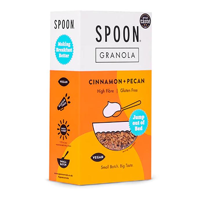 Spoon Cereals - Cinnamon & Pecan Granola, 400g - Pack of 5