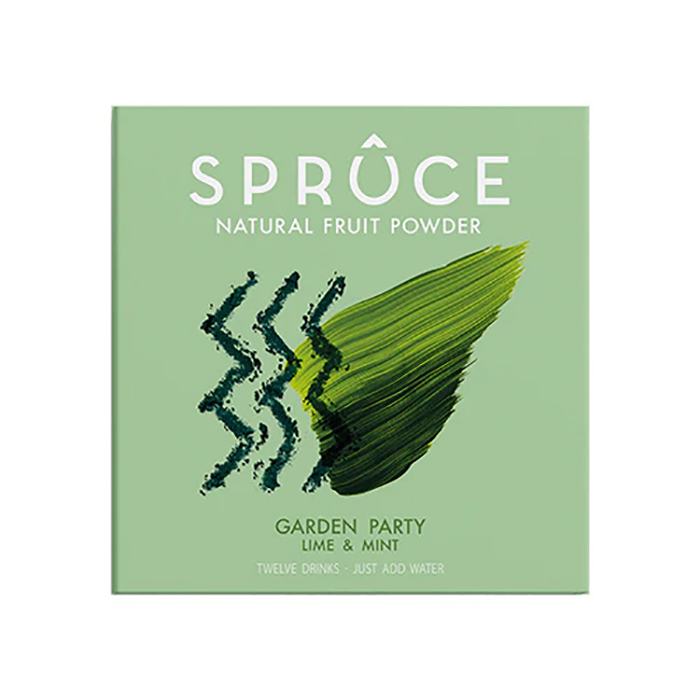 Spruce - Lime & Mint Natural Water Flavouring Fruit Powder With Vitamins, 40g - Pack of 12