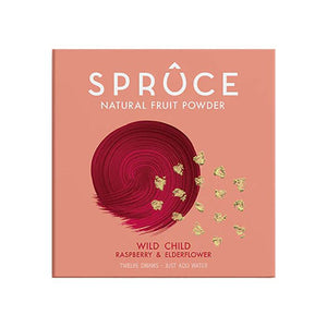 Spruce - Natural Water Flavouring Fruit Powder With Vitamins, 40g - Pack of 12 | Multiple Flavours