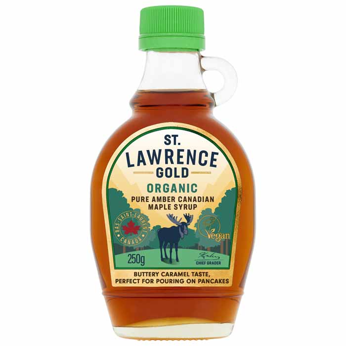 St Lawrence Gold - Pure Amber Organic Canadian Maple Syrup, 250g