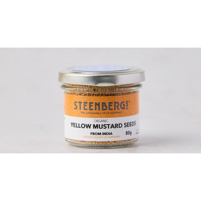 Steenbergs - Organic Yellow Mustard Seeds, 80g | Pack of 6