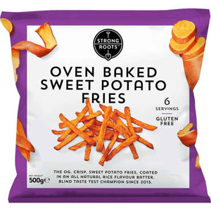Strong Roots - Oven Baked Sweet Potato Fries, 500g