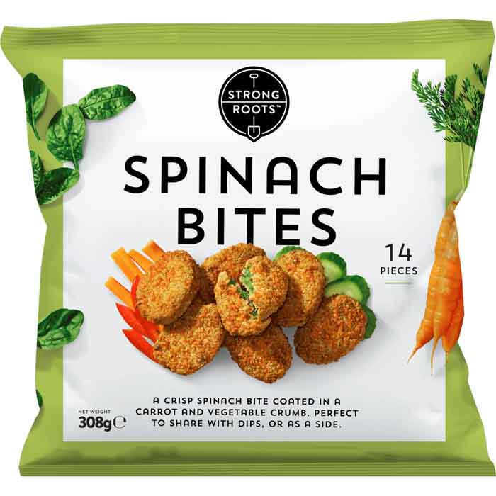 Strong Roots - Spinach Bites, 308g