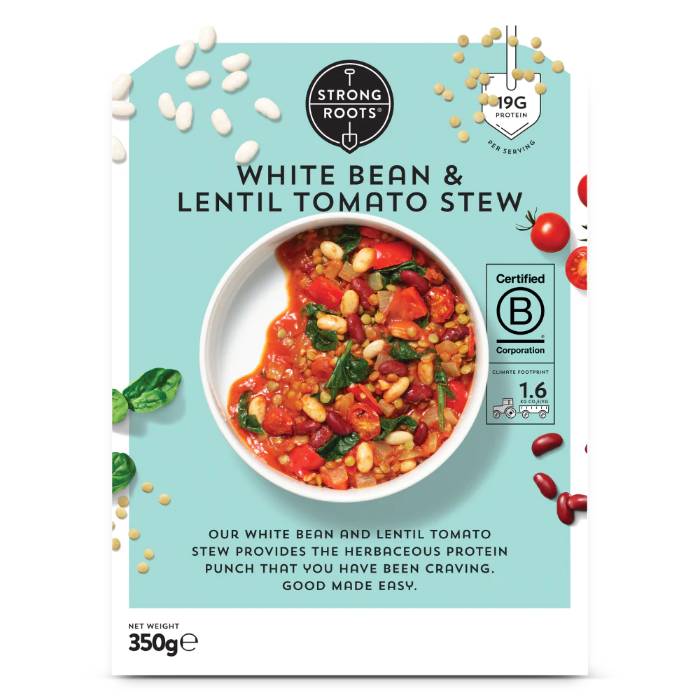 Strong Roots - White Bean and Lentil Stew, 350g