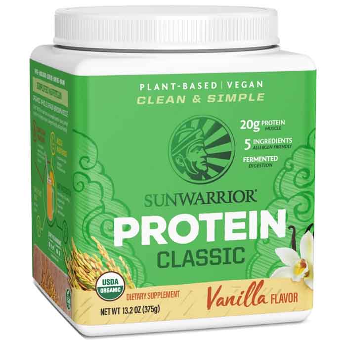 Sun Warrior - Organic Classic Protein - Vanilla, 375g