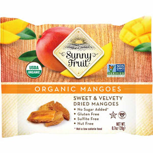 Sunny Fruit - Organic Fruit Snack Packs, 6x20g | Pack of 12 | Multiple Fruits