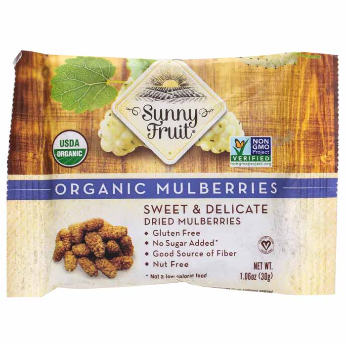 Sunny Fruit - Organic Fruit Snack Packs Mulberry, 6x30g