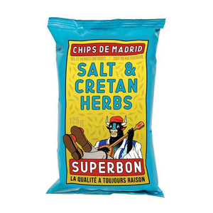 Superbon - Chips Salt & Cretan Herb, 125g | Pack of 14