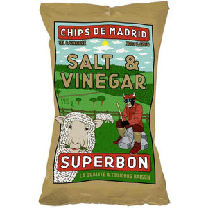 Superbon - Chips Salt & Vinegar, 125g | Pack of 14