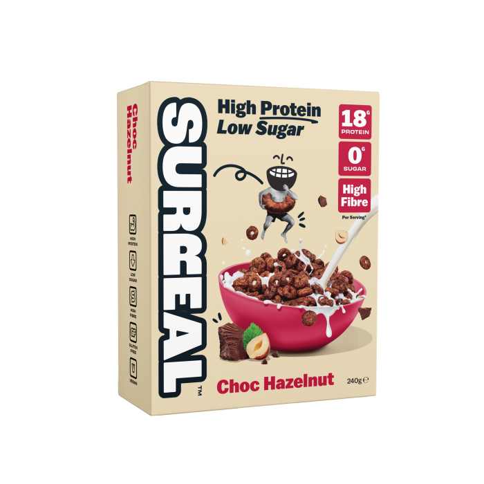 Surreal - Choc Hazelnut High Protein Cereal, 240g