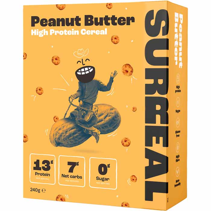 Surreal - Peanut Butter Flavoured High Protein Cereal, 240g